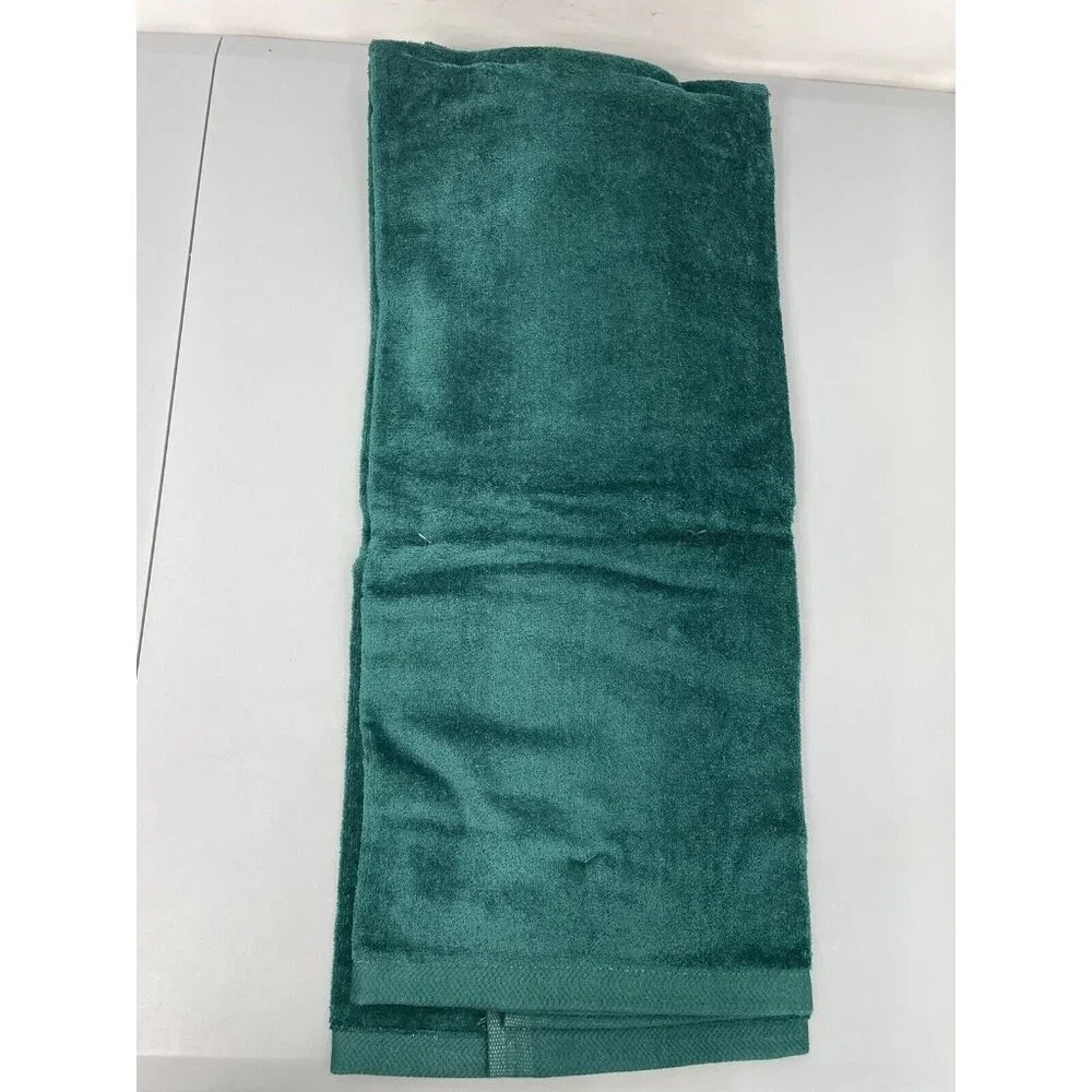 Vintage Royal Terry 3 Pc Bath Towel Set Ensemble Quilted Star Embroidered Green